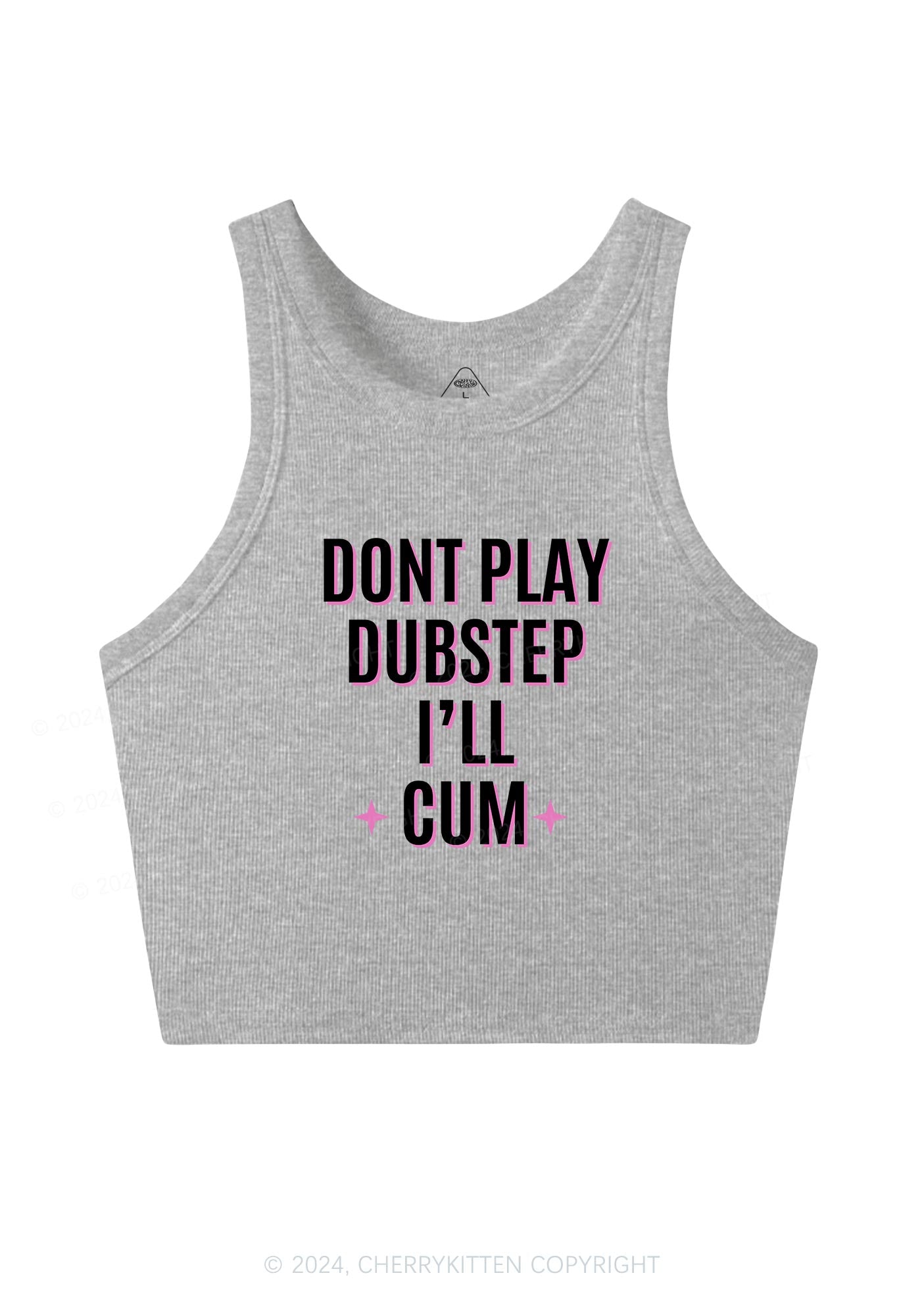 Dont Play Dubstep Y2K Crop Tank Top Cherrykitten