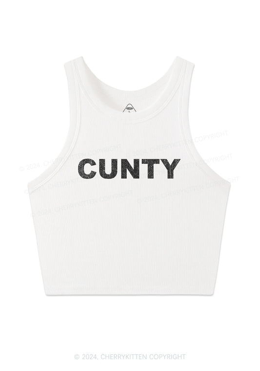 Cunty Y2K Crop Tank Top Cherrykitten