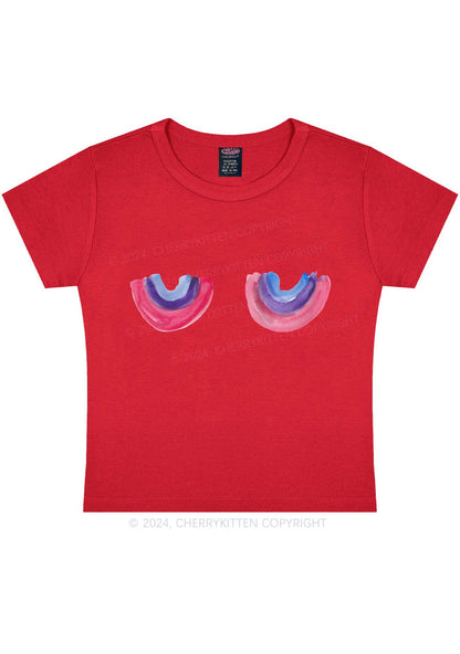 Bisexual Bxxb Y2K Baby Tee Cherrykitten