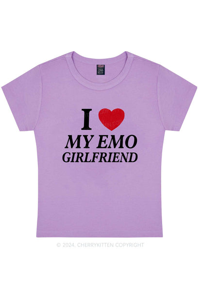 I Love My Emo GF Y2K Valentine's Day Baby Tee Cherrykitten