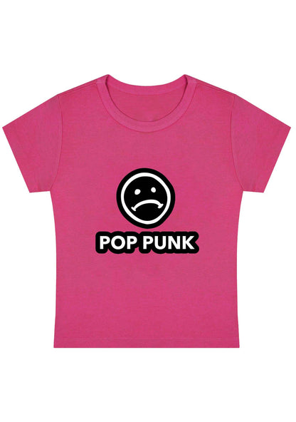 Curvy Unhappy Pop Punk Baby Tee