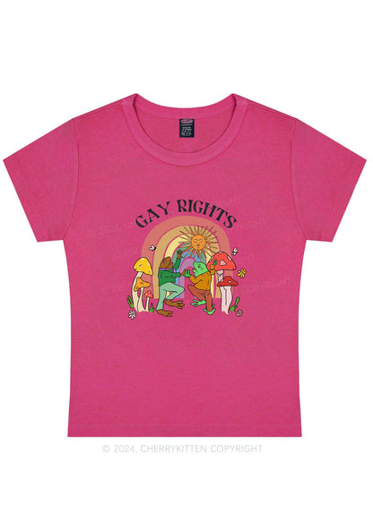 Gay Rights Y2K Baby Tee Cherrykitten