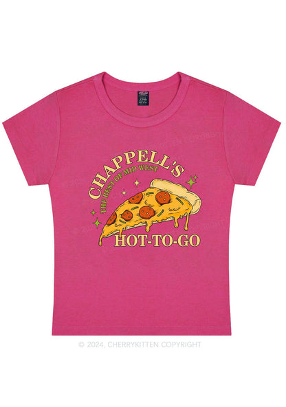 Hot To Go Pizza Y2K Baby Tee Cherrykitten