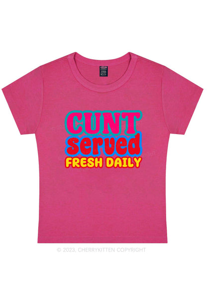 Curvy Cxnt Served Y2K Baby Tee Cherrykitten