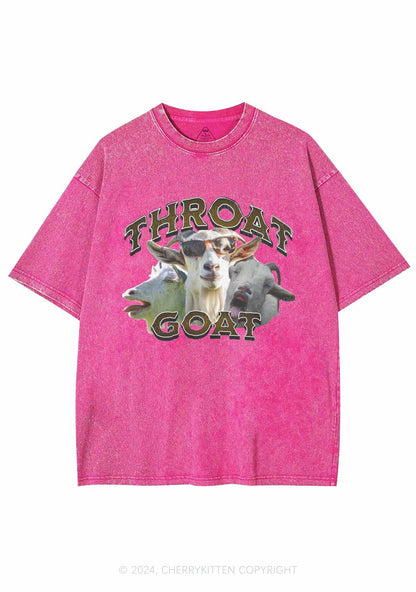 Three Throat Goats Y2K Washed Tee Cherrykitten