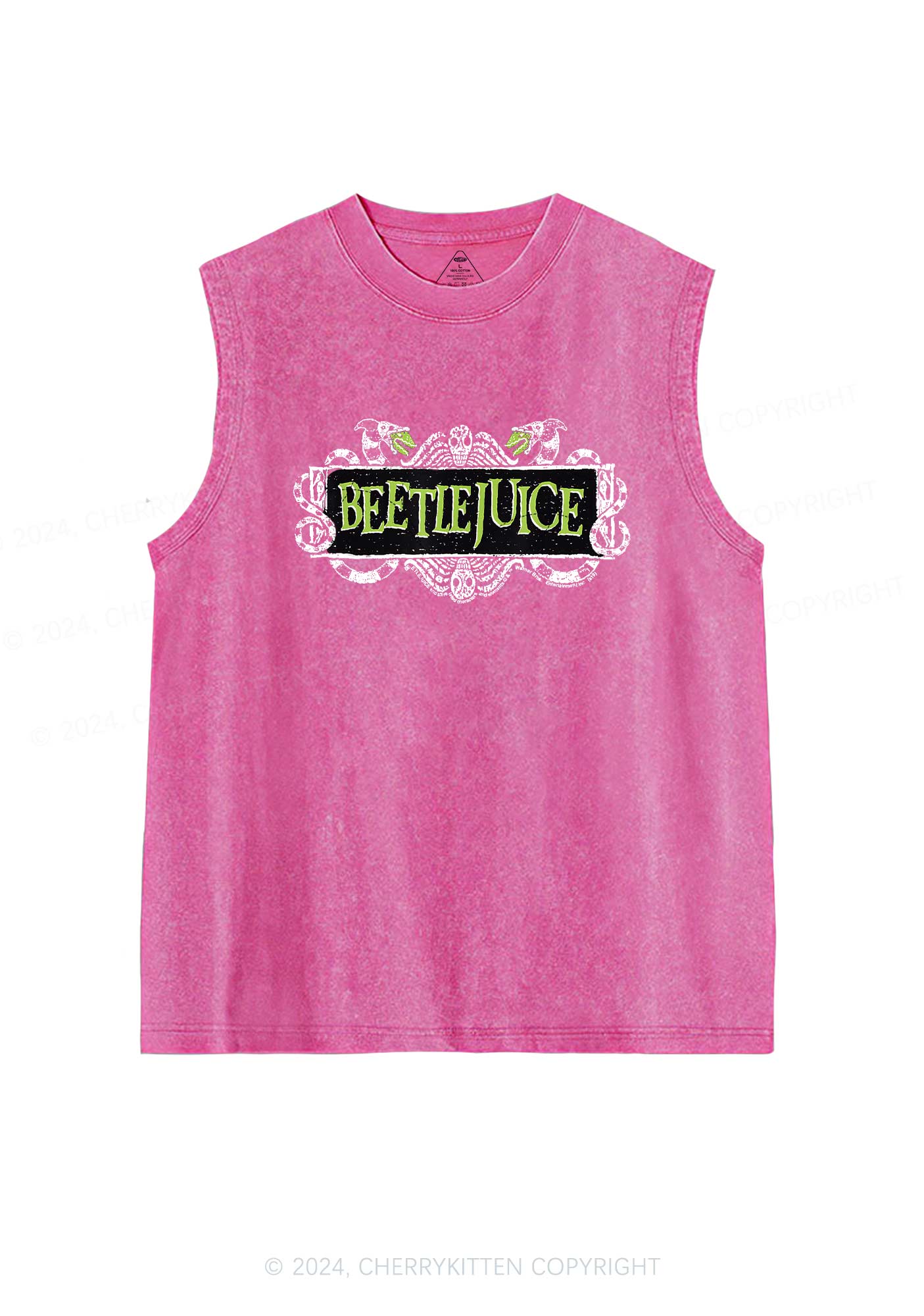 Halloween The Sign Y2K Washed Tank Cherrykitten