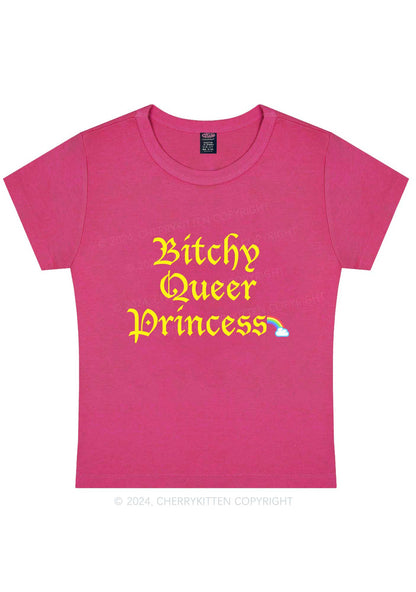 Queer Princess Y2K Baby Tee Cherrykitten