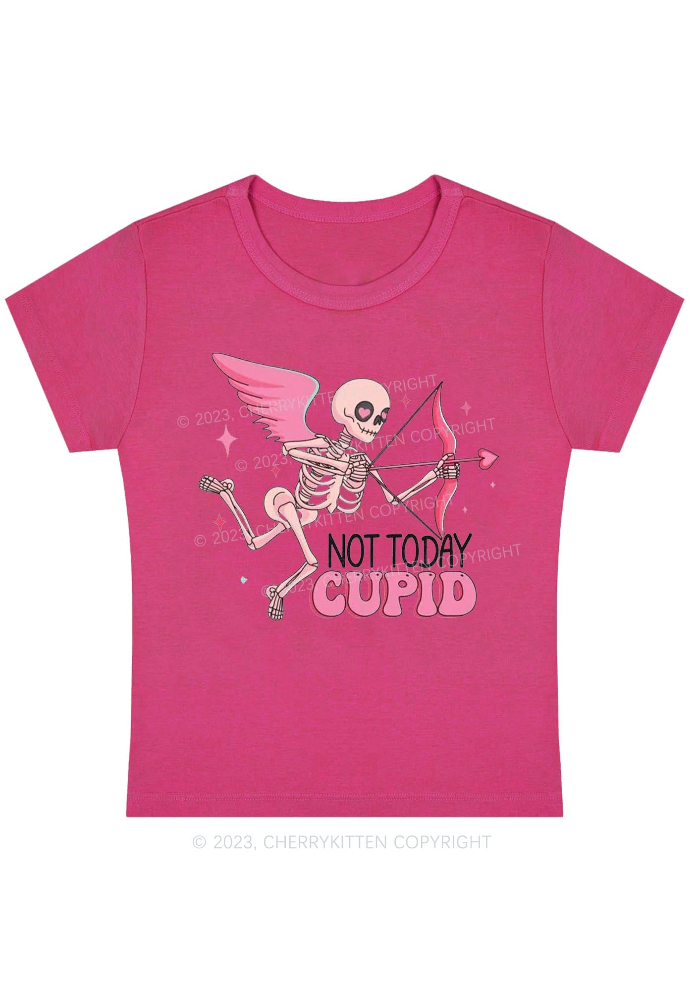 Not Today Cupid Halloween Baby Tee Cherrykitten