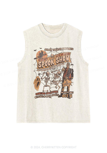 Halloween Spook Show Y2K Washed Tank Cherrykitten