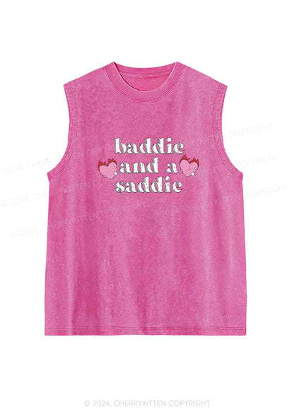 Baddie And A Saddie Y2K Washed Tank Cherrykitten