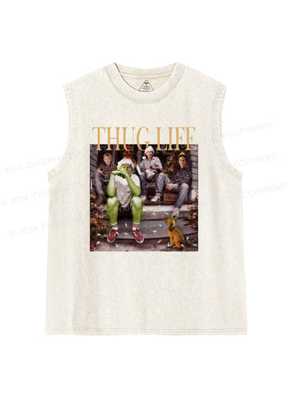 Christmas Thug Life Y2K Washed Tank Cherrykitten