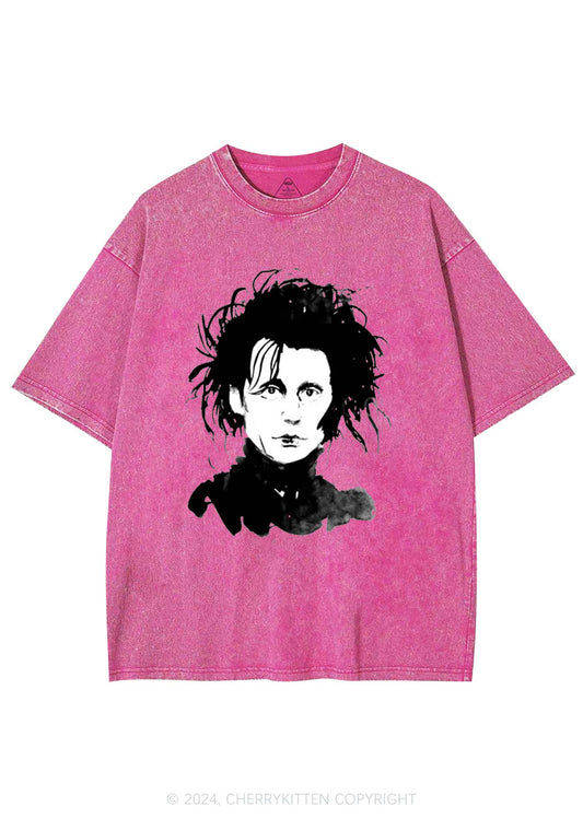 Halloween Edward Y2K Washed Tee Cherrykitten