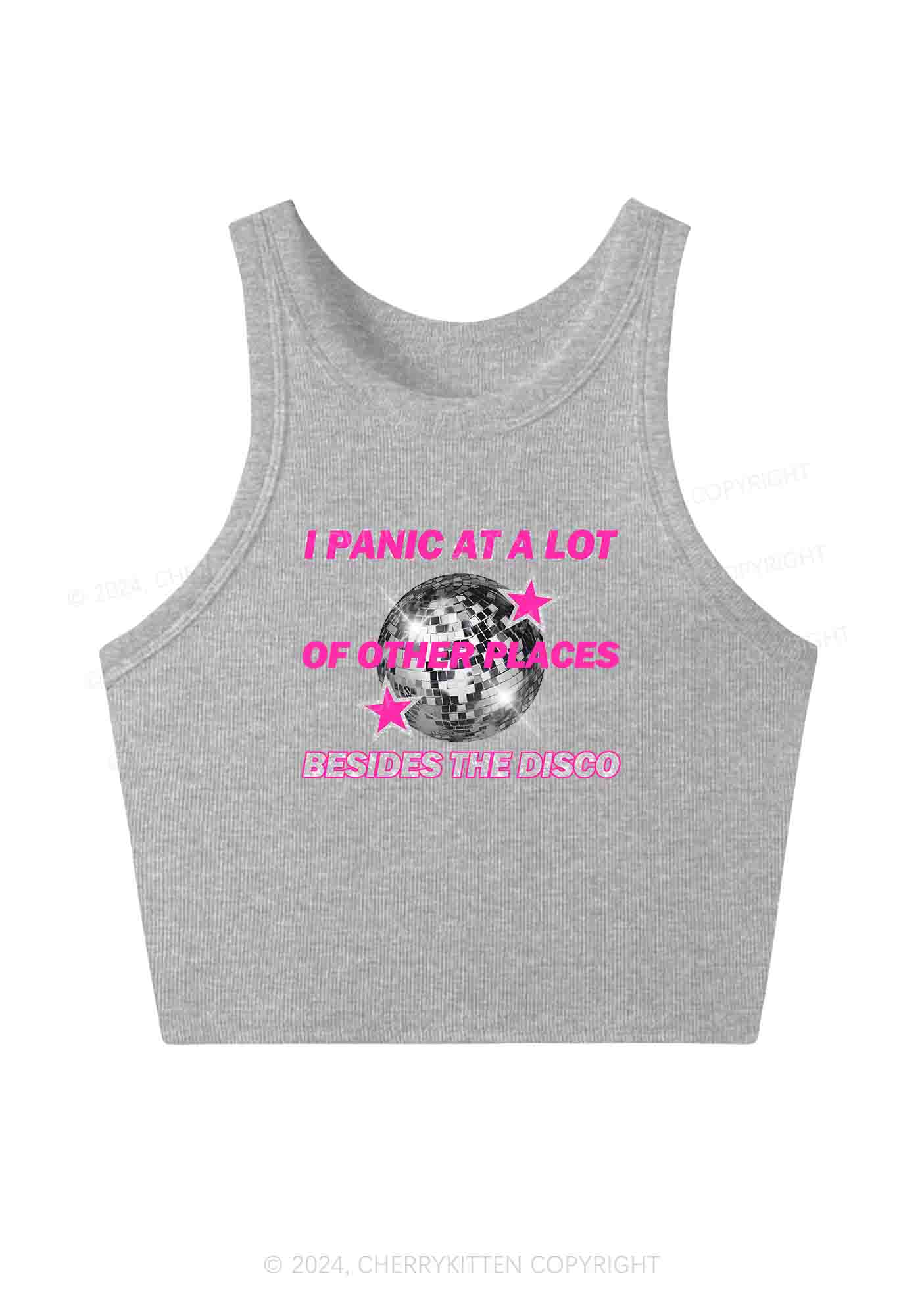 Panic Besides The Disco Y2K Crop Tank Top Cherrykitten