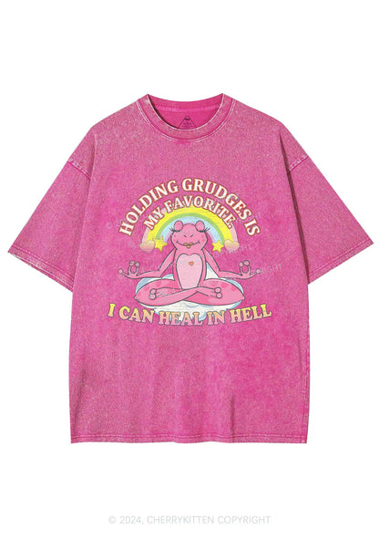 Holding Grudges Y2K Washed Tee Cherrykitten