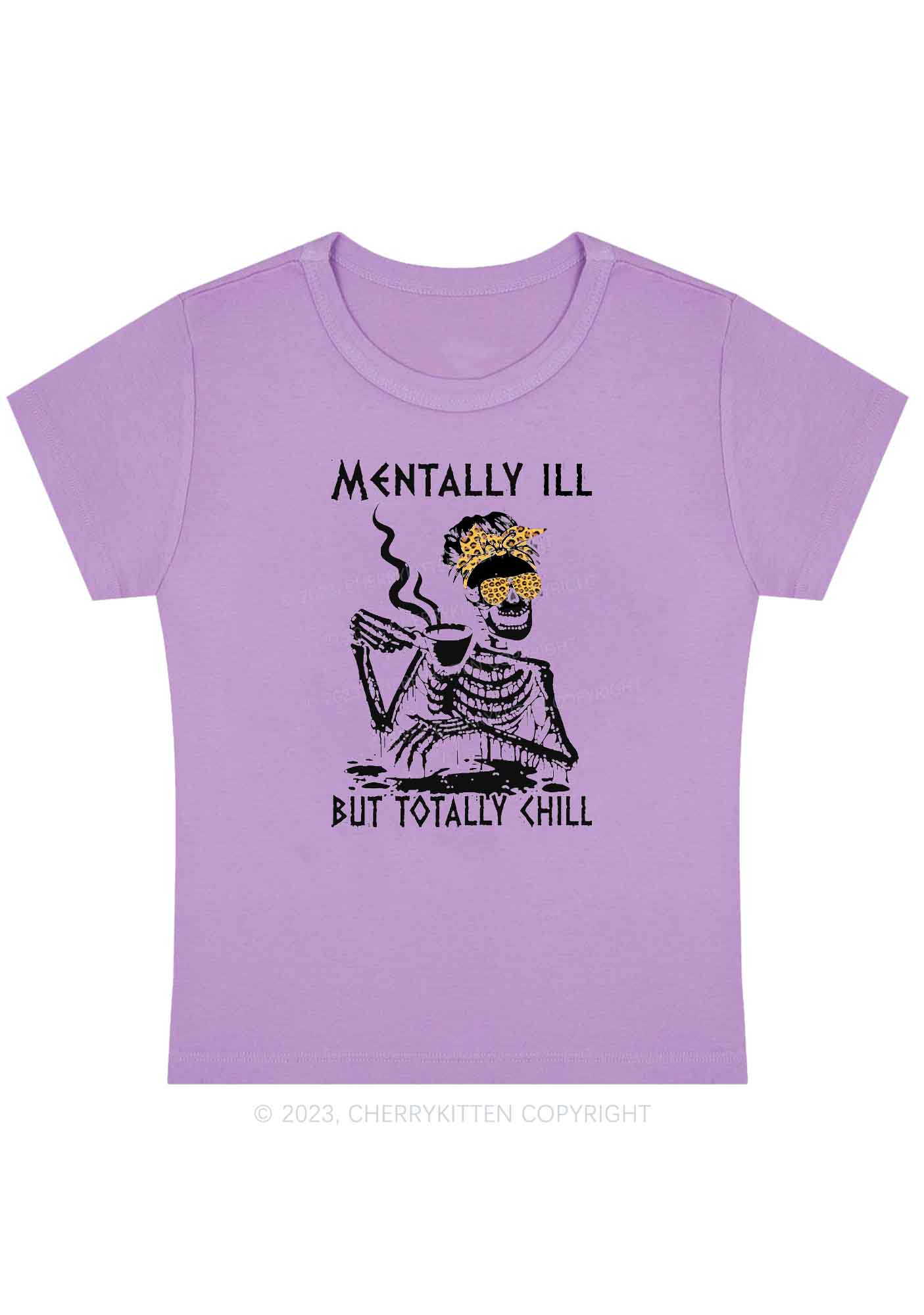 Mentally Ill Halloween Baby Tee Cherrykitten