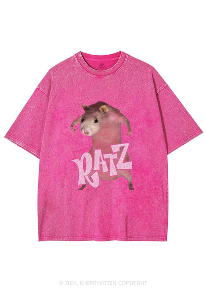 Pink Ratz Y2K Washed Tee Cherrykitten