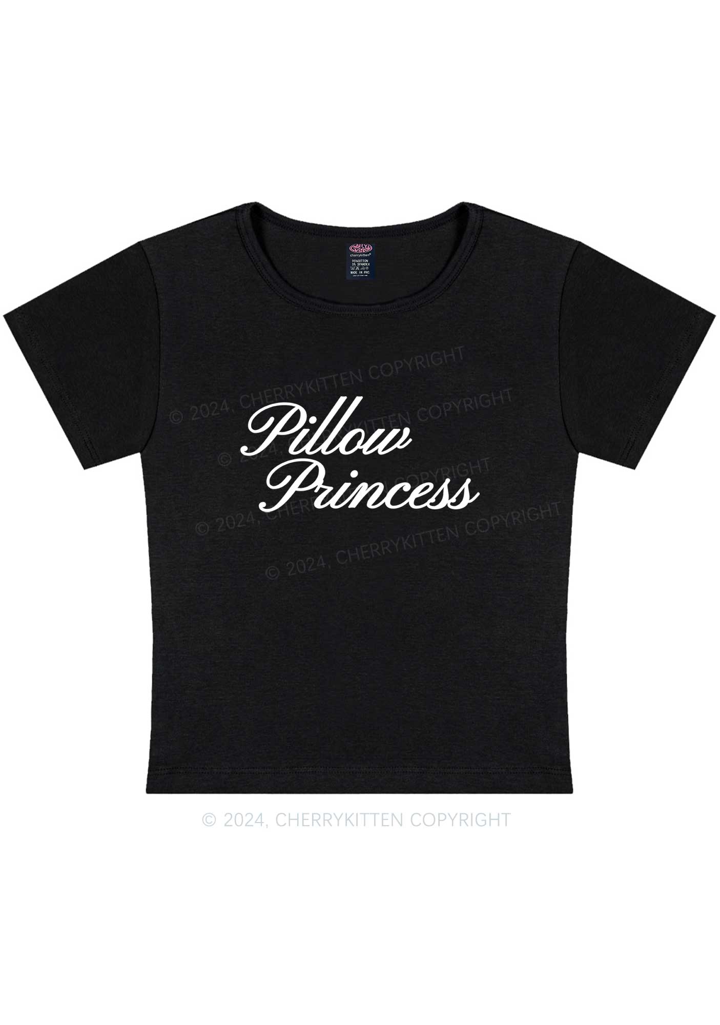 Pillow Princess Y2K Baby Tee Cherrykitten