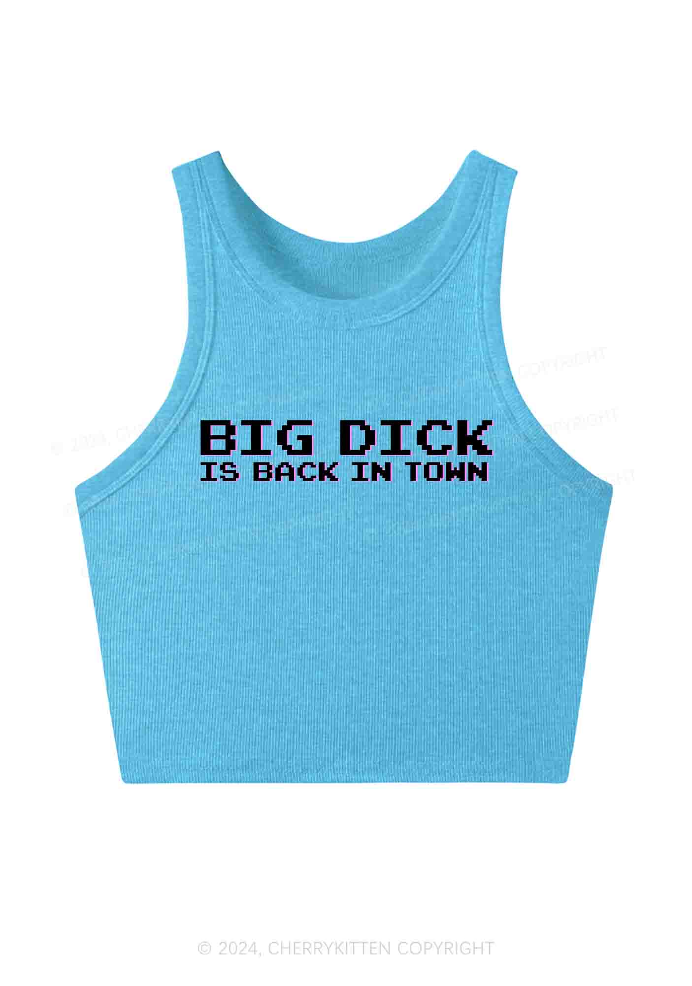 Big Is Back In Town Y2K Crop Tank Top Cherrykitten