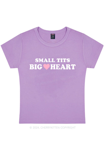 Curvy Small But Big Heart Y2K Baby Tee Cherrykitten