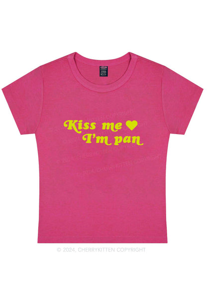 Kiss Me I’m Pan Y2K Baby Tee Cherrykitten