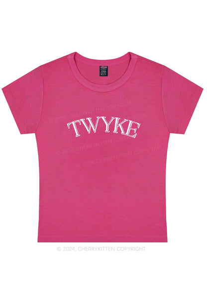 TWYKE Y2K Baby Tee Cherrykitten