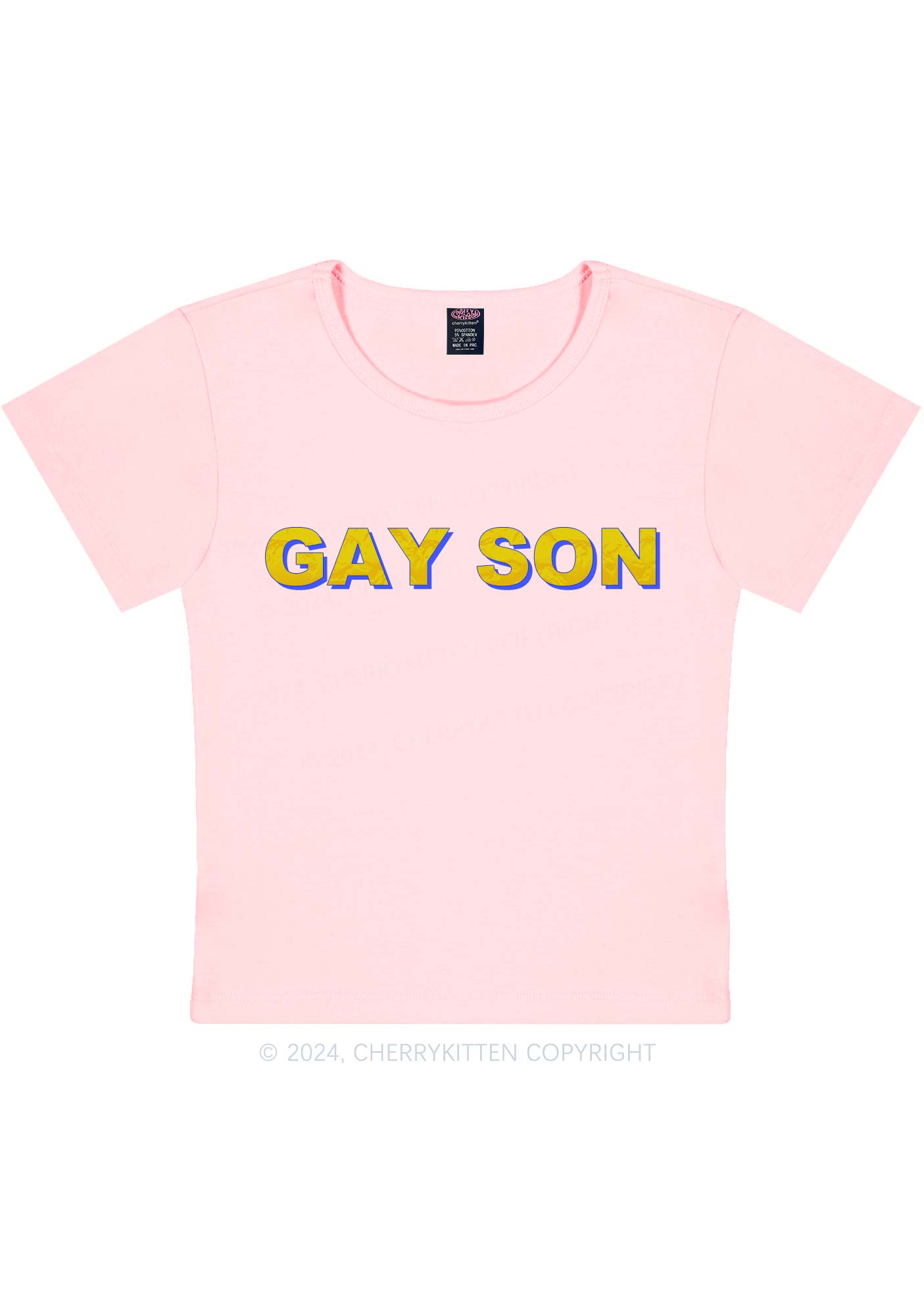 Gay Son Y2K Baby Tee Cherrykitten