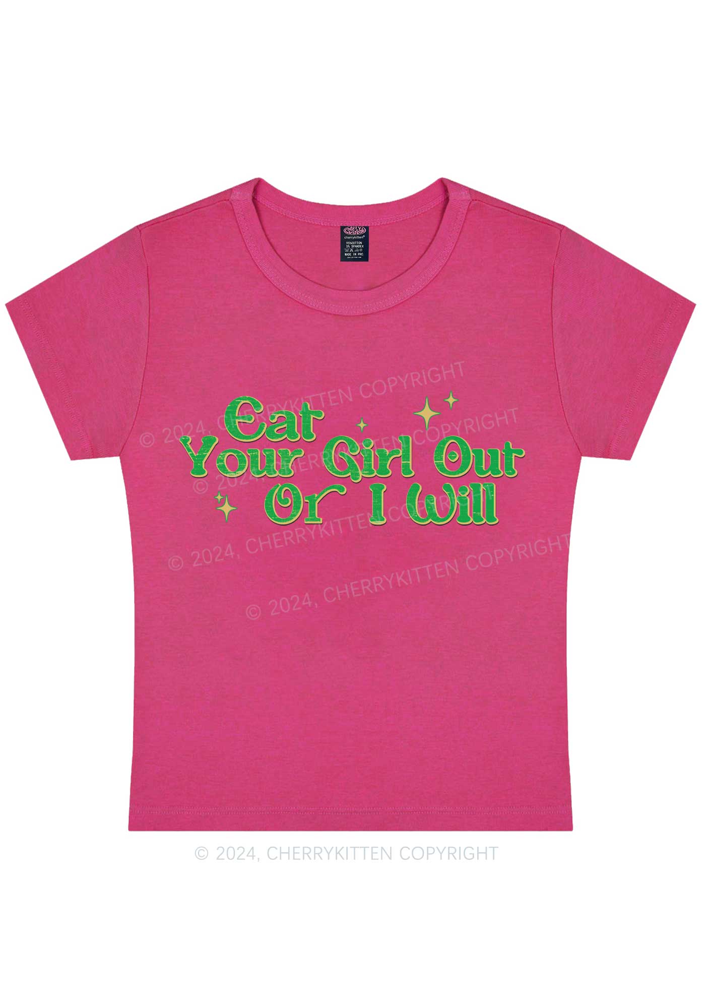 I Will Eat Your Girl Y2K Baby Tee Cherrykitten