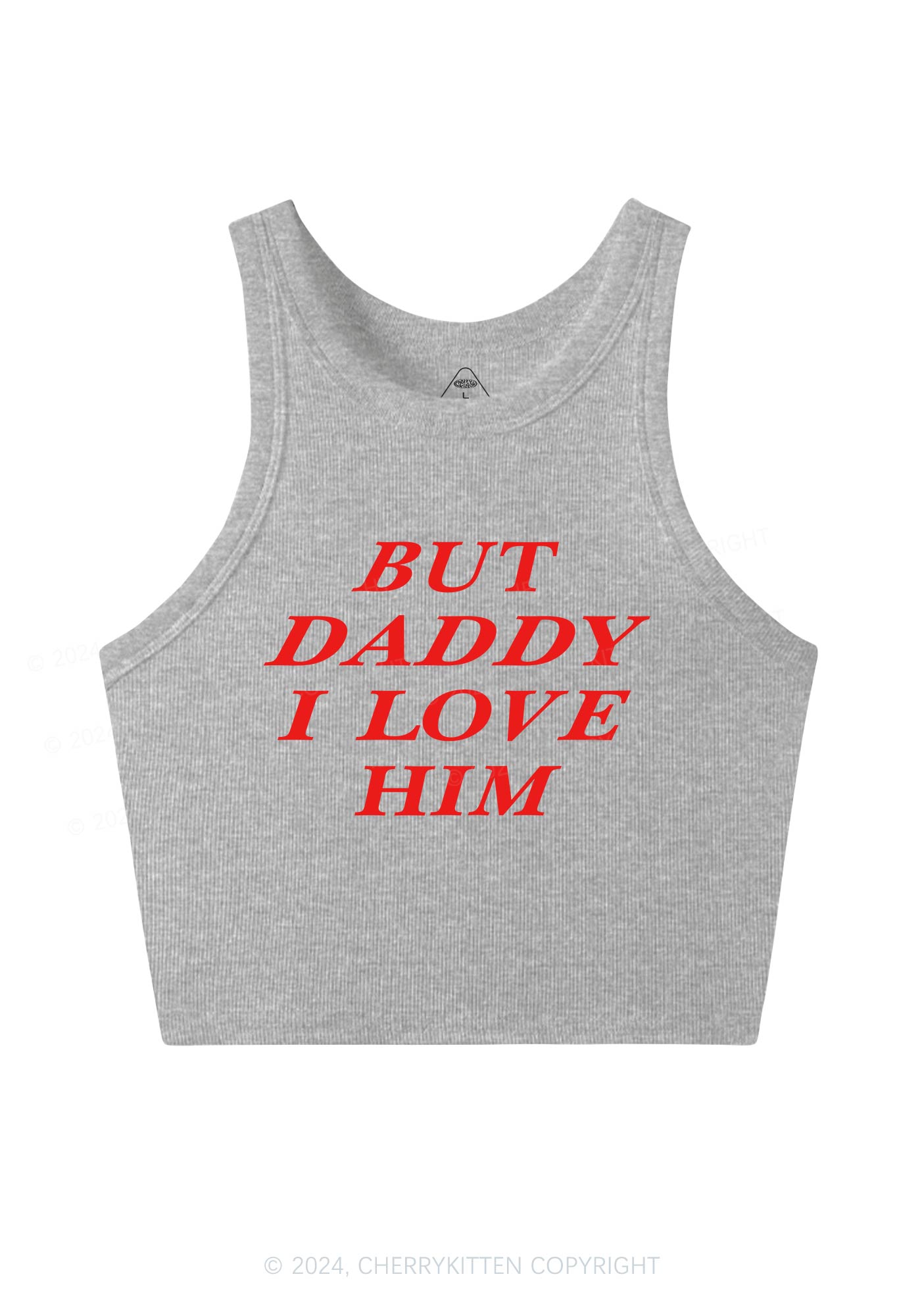 But Daddy I Love Him Y2K Crop Tank Top Cherrykitten