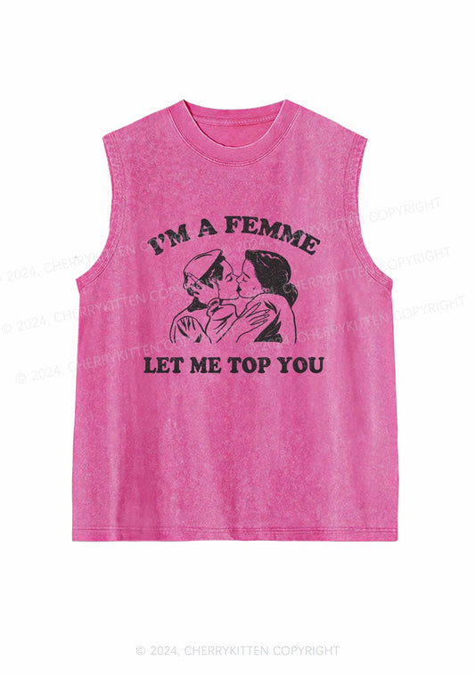 I'm A Femme Y2K Washed Tank Cherrykitten