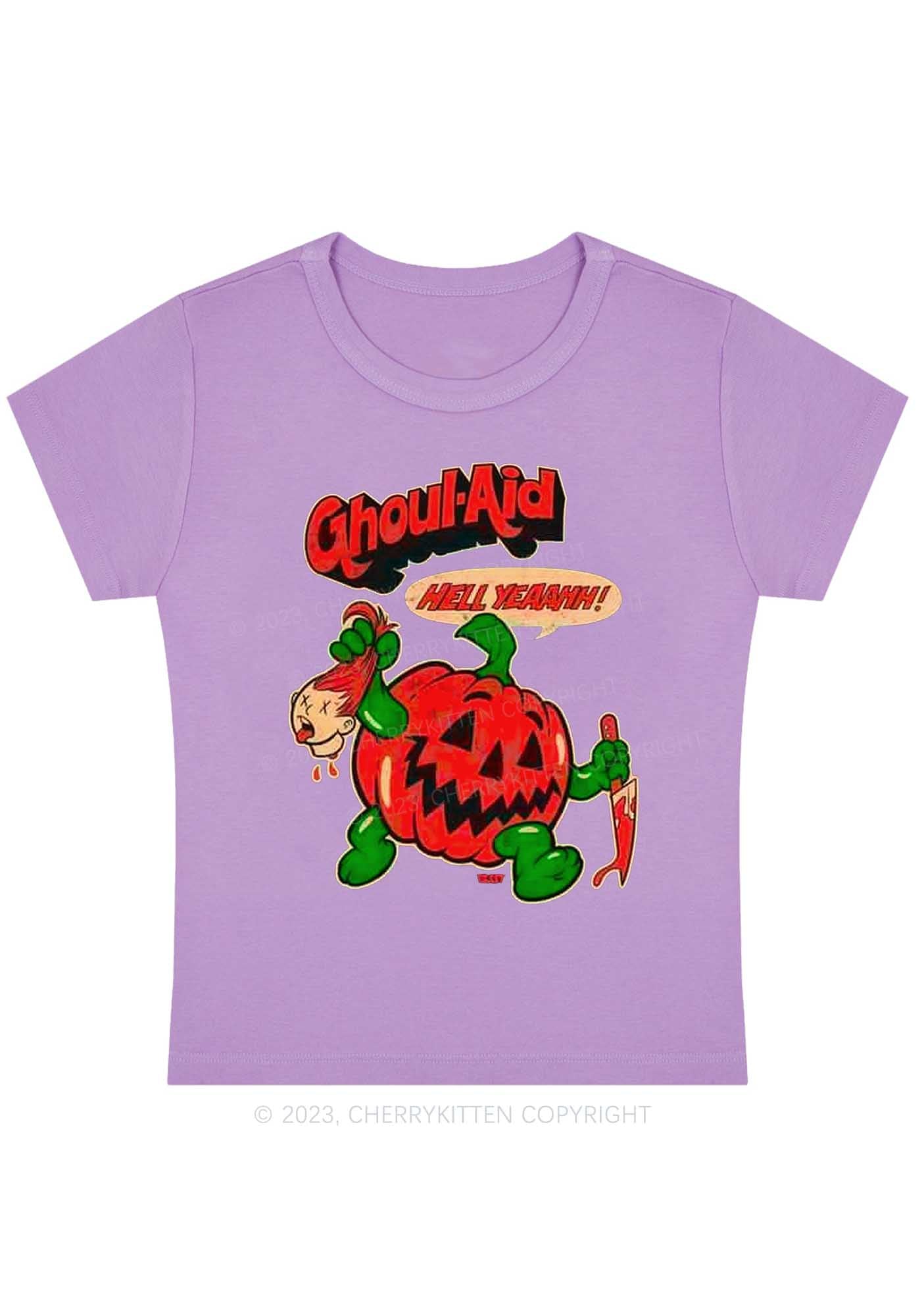 Ghoul Aid Pumpkin Killer Halloween Y2K Baby Tee Cherrykitten