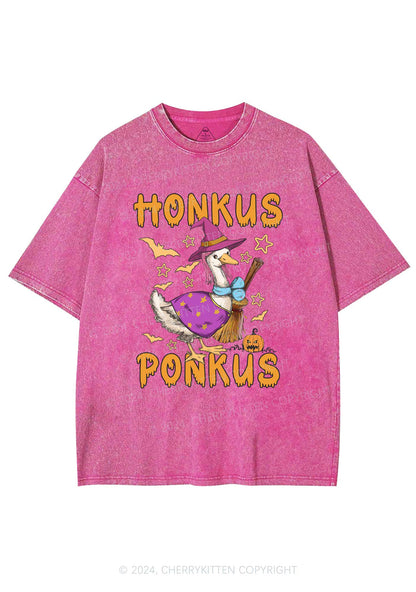 Honkus Ponkus Halloween Y2K Washed Tee Cherrykitten