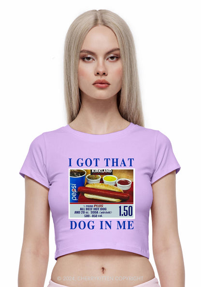 I Got That Hot Dog In Me Y2K Baby Tee Cherrykitten