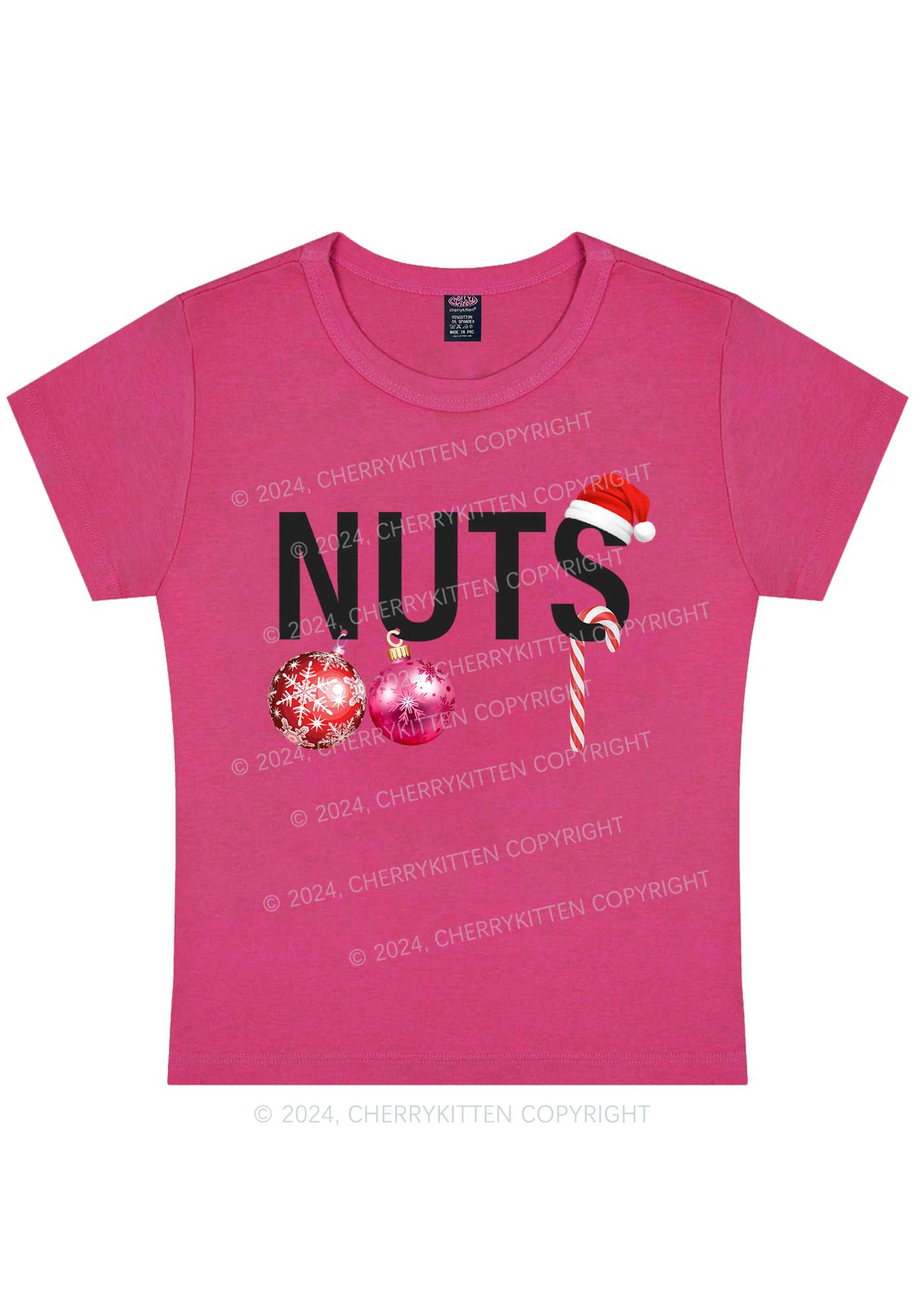 Christmas Nuts Y2K Baby Tee Cherrykitten