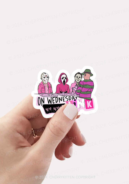 Halloween We Wear Pink 1Pc Y2K Sticker Cherrykitten