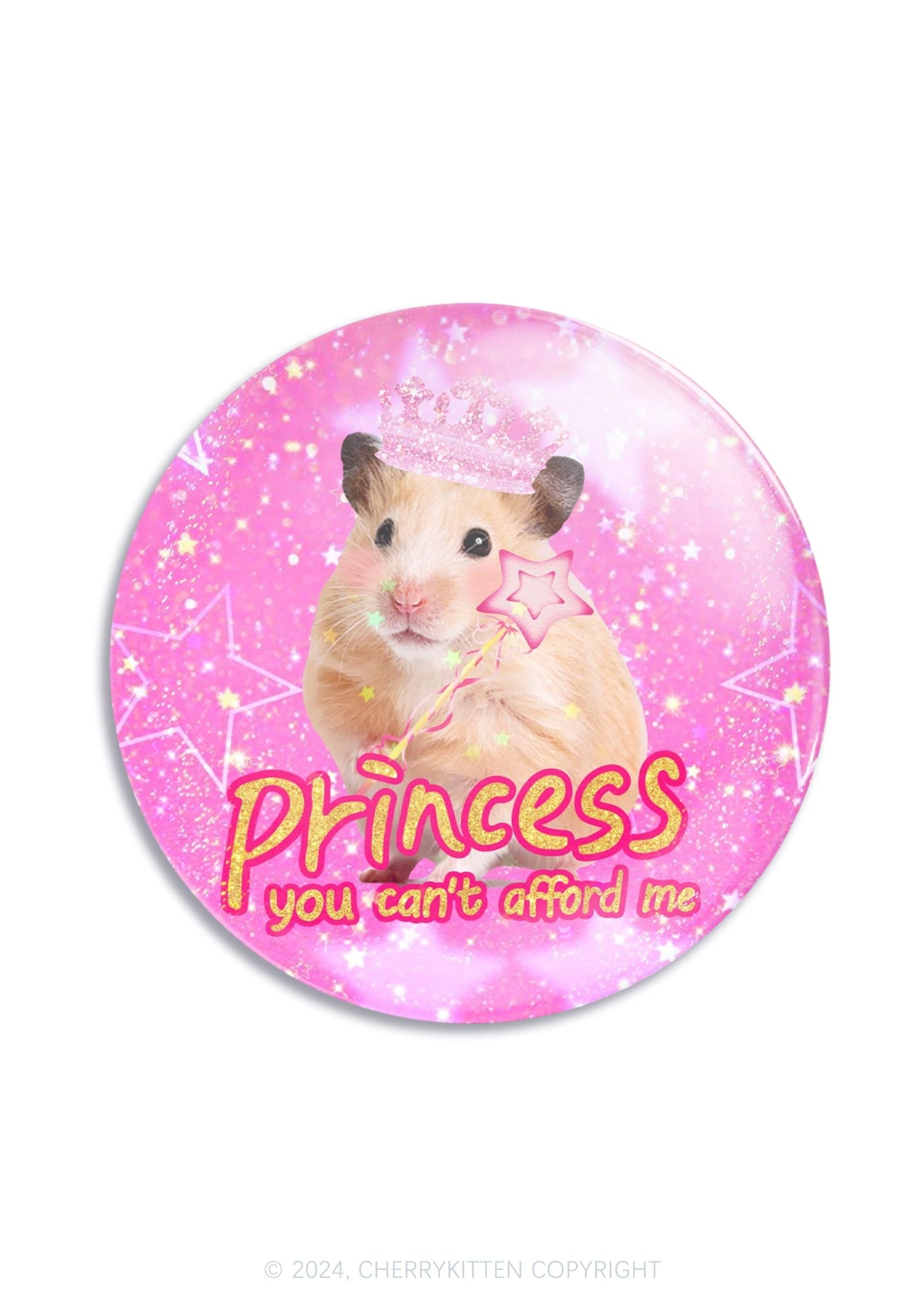 Princess You Can't Afford Me 1Pc Y2K Pin Cherrykitten