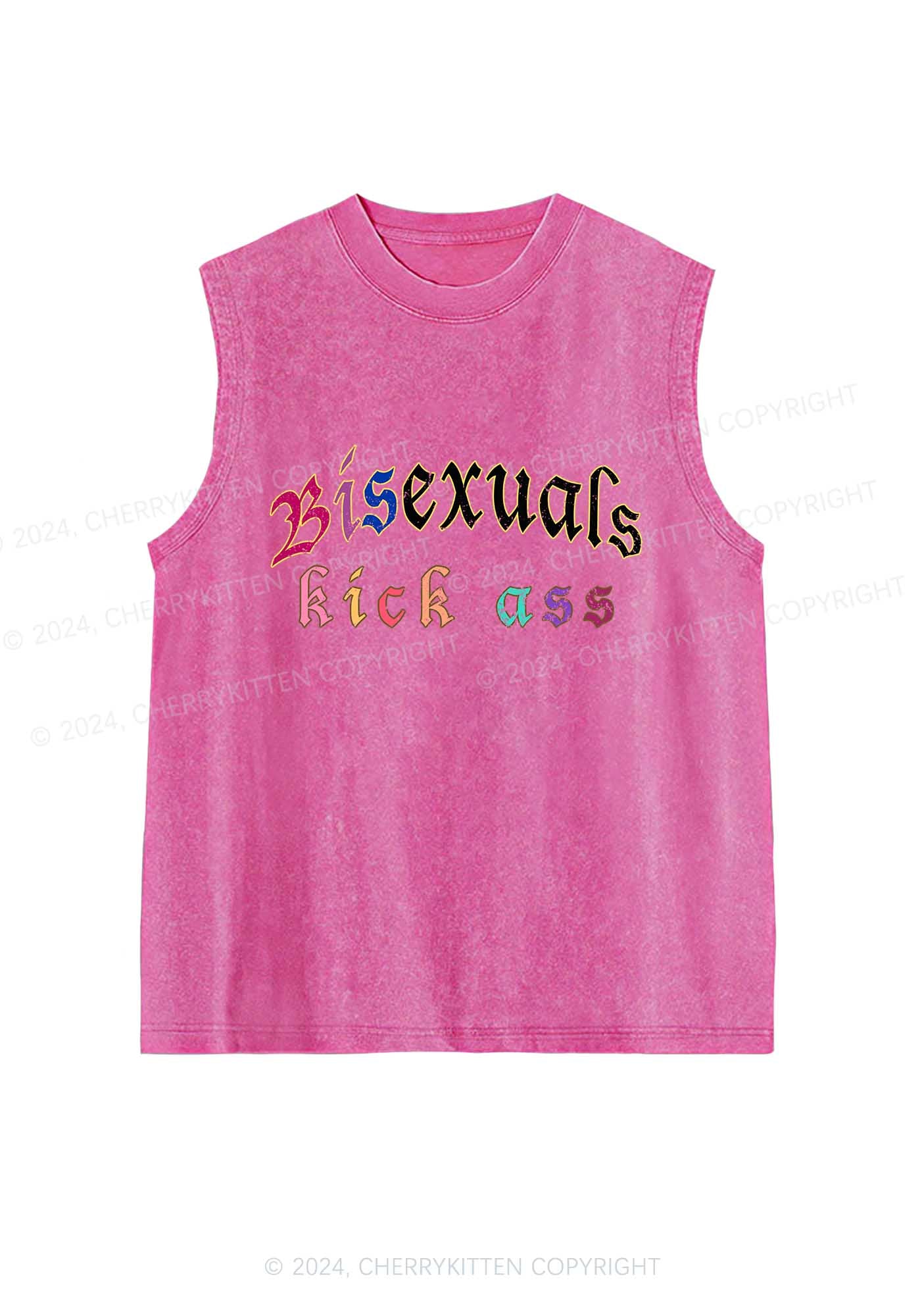 Bisexuals Kick Axx Y2K Washed Tank Cherrykitten