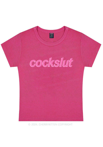 Cockslxt Y2K Baby Tee Cherrykitten