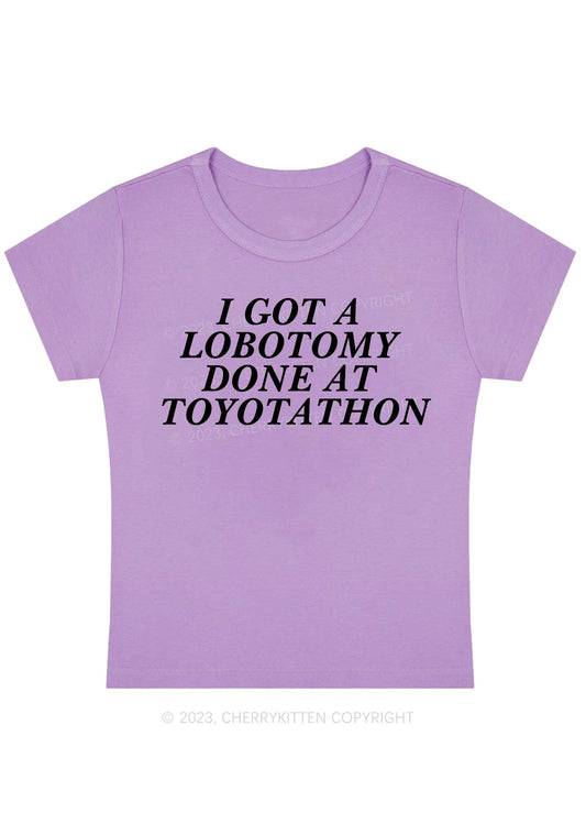 Lobotomy At Toyotathon Y2K Baby Tee Cherrykitten