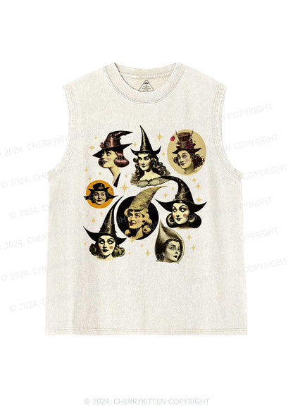 Halloween Witches Y2K Washed Tank Cherrykitten