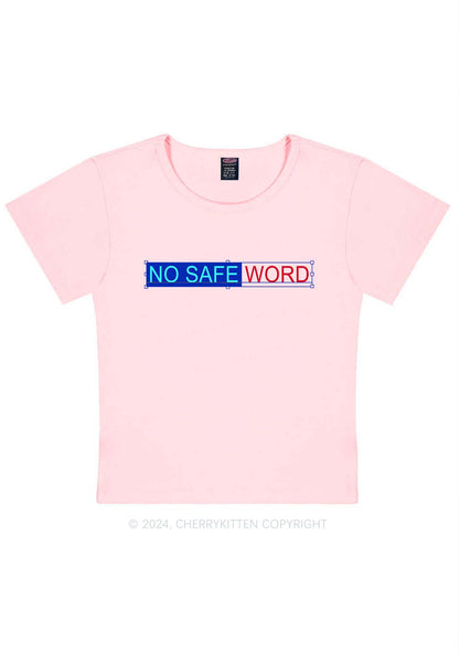 No Safe Word Y2K Baby Tee Cherrykitten