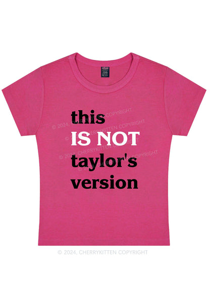 Is Not Tay's Version Y2K Baby Tee Cherrykitten