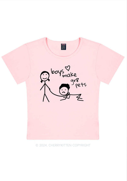 Boys Make Gr8 Pets Y2K Baby Tee