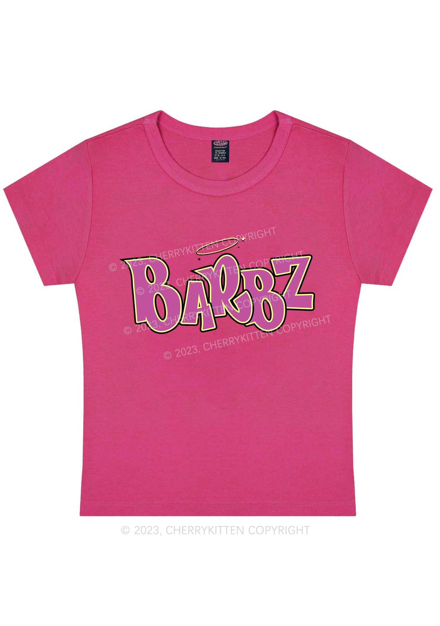 Curvy Barbz Y2K Baby Tee Cherrykitten