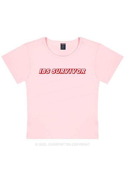 IBS Survivor Y2K Baby Tee Cherrykitten