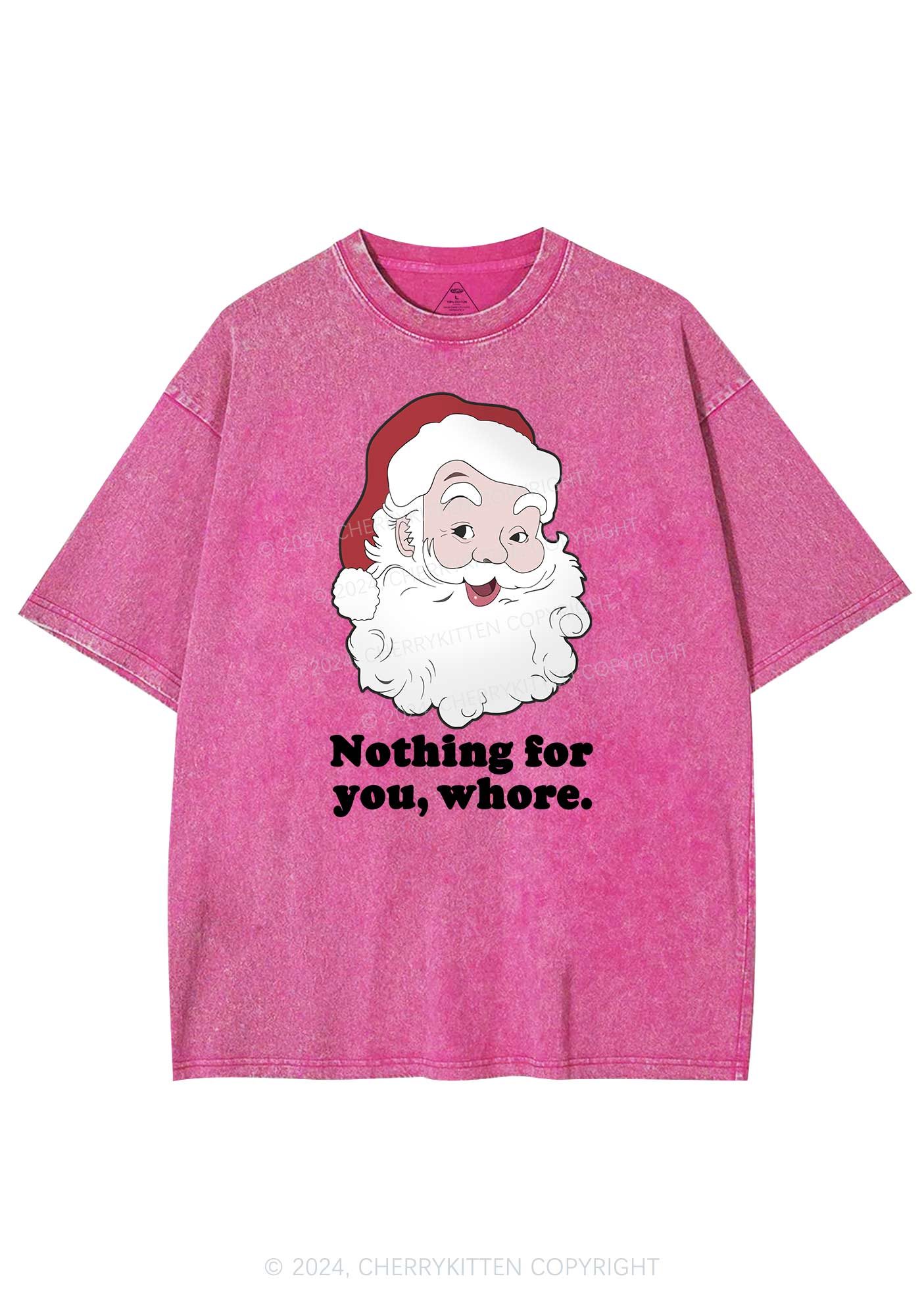 Christmas Nothing For You Y2K Washed Tee Cherrykitten