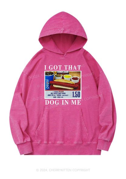 I Got That Hot Dog In Me Y2K Washed Hoodie Cherrykitten