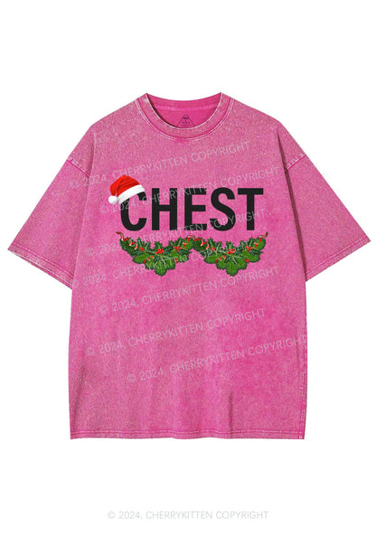 Christmas Chest Y2K Washed Tee Cherrykitten