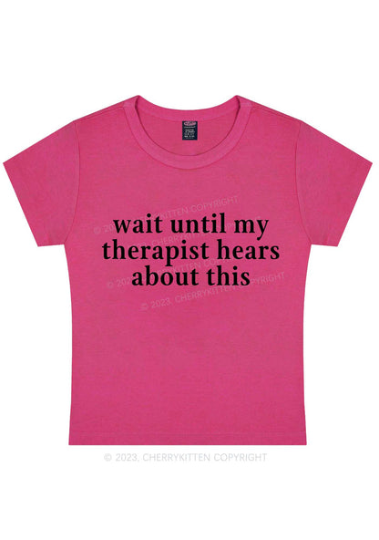 Curvy My Therapist Hears This Y2K Baby Tee Cherrykitten