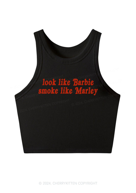 Smoke Like Marley Y2K Crop Tank Top Cherrykitten