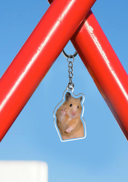 Peace Hamster 1Pc Y2K Keychain Cherrykitten